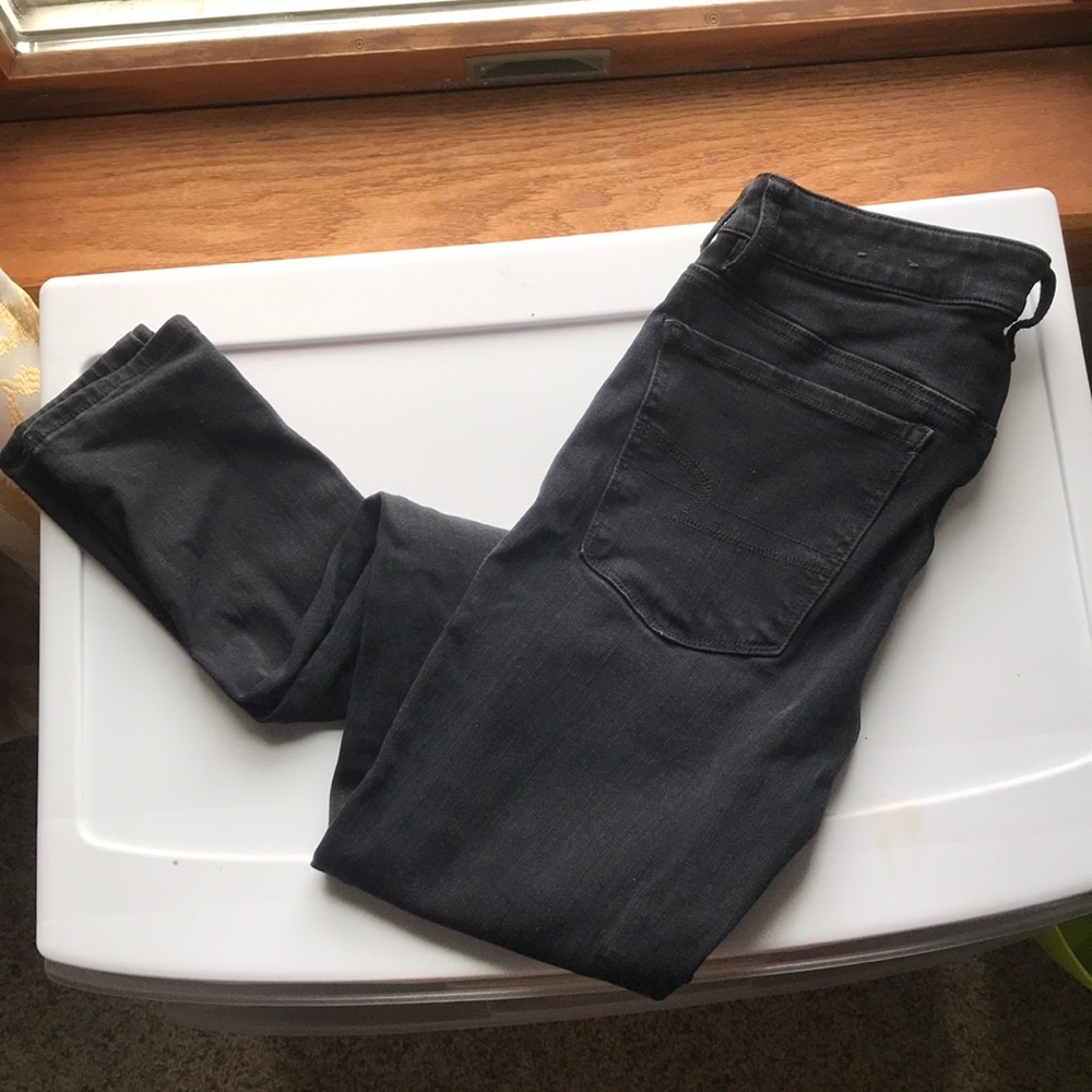 Black American Eagle Hi Rise Jeggings